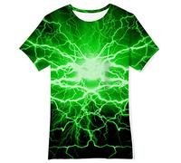NEWISTAR T Shirt Ragazzo Ragazza 13-14 Anni 3D Maglietta Cool Manica Corta T Shirt Grafico Estate Magliette per Bambino Teens