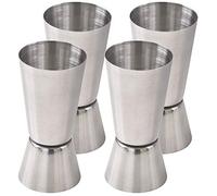 Newk Jigger da cocktail, Jigger da bar in acciaio inossidabile da 15 e 30 ml (set di 4)
