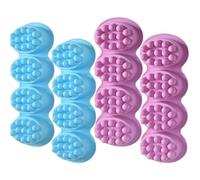 Newk Stampi per sapone da massaggio, barretta da 141,7 g, 4 confezioni di stampi in silicone per realizzare barrette per capelli, massaggiatori per capelli con acqua Rosemay, barrette per shampoo e
