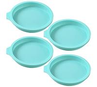Newk Stampo per torta tondo in silicone, 4 confezioni stampo per torta in silicone, sottobicchieri in resina, sapone fatto a mano - 6 "