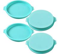 Newk Stampo per torta tondo in silicone, 4 confezioni stampo per torta in silicone, sottobicchieri in resina, sapone fatto a mano - 8 "
