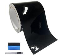 NewL Kit di attrezzi gratuito Kit di avvolgimento in vinile lucido per Black Out Chrome Eliminazione del rivestimento della finestra Rifinitura della porta (7,5 cm x 9 metri)