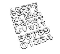 NewL Lettere Metalliche Cromate Personalizzate Autoadesive Altezza 2,5 cm | Resistente alle intemperie e antiruggine, superficie lucida, forte adesivo, per auto cassetta postale emblemi targhette nome
