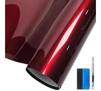 NewL Pellicola Adesiva in Vinile Rosso Metallizzato Lucido Premium per Auto, DIY, Autoadesiva, Super Lucida, Film Wrap Rosso Sangue 50cm x 150cm