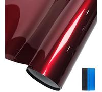 NewL Pellicola Adesiva in Vinile Rosso Metallizzato Lucido Premium per Auto, DIY, Autoadesiva, Super Lucida, Film Wrap Rosso Sangue, 30 cm x 300 cm