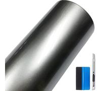NewL Pellicola Vinile Auto DIY Candy Metallizzata Lucida Argento