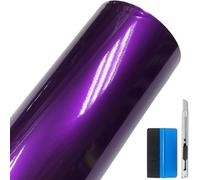 NewL Pellicola Vinile Auto DIY Candy Metallizzata Lucida Viola