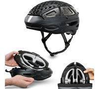 Newlane Casco da bici pieghevole, compatto, certificato per la sicurezza, prodotto nel Regno Unito, per adulti, ideale per pendolari, ciclisti, scooter elettrici. Design unisex per uomo e donna.