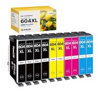 NewLift 604XL Cartucce d'inchiostro compatibili per Epson 604 604XL Cartucce Multipack per Expression Home XP-2205 XP-3200 XP-4200 XP-3205 Workforce WF-2910 WF-2930 WF-2950 (confezione da 10)