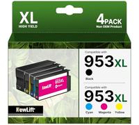 NewLift 953XL Cartucce per stampante HP 953 XL Multipack 953xl per HP Officejet Pro 7720 7740 8710 8715 8740 8720 8718 7730 8728 8719 8730 (confezione da 4)