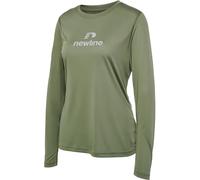 Newline nwlBEAT LS Tee Woman, Maglietta Donna, Verde Profondo LICHENE, S