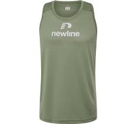Newline nwlBEAT Singlet, T-Shirt Uomo, Verde Profondo LICHENE, L
