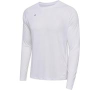 Newline, nwlbeat - Maglietta L/S, Colore: Bianco, M