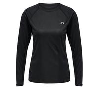 Newline Women Core Running T-Shirt L/S, Maglietta Donna, Nero, M