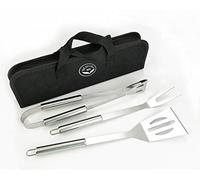 NewlineNY Stainless Steel BBQ Grill Tool Kit Set: 3 pcs