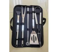 NewlineNY Stainless Steel BBQ Grill Tool Kit Set: 9 pcs