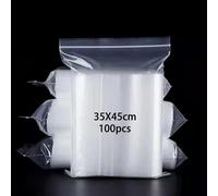 newlng 100pezzo Buste Trasparenti con Chiusura Bustine Trasparenti Richiudibili Sacchetti Alimenti con 35cm X 45cm Adatto per Libri vestiti Cappelli Sciarpe Scarpe (Disponibili in Varie Misure)