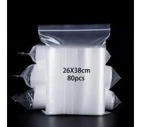 newlng 80pezzo Buste Trasparenti con Chiusura Bustine Trasparenti Richiudibili Sacchetti Alimenti con 26cm X 38cm Adatto per Libri vestiti Cappelli Sciarpe Scarpe (Disponibili in Varie Misure)