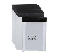newlng Buste per Spedizioni Grandi 420X520mm 100pcs Opaco e Resistente allo Strappo con Strisce Autoadesive Buste Spedizione Vinted Logistica Tessile Borse di Trasporto Bianco