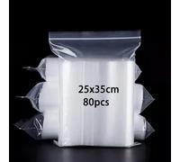 newlng Buste Trasparenti con Chiusura Bustine Trasparenti Richiudibili Sacchetti Alimenti con 25cmX35cm A4 80pcs Sacchetti di Plastica per Campioni Monete(Disponibili in Varie Misure)