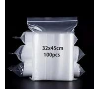 newlng Buste Trasparenti con Chiusura Bustine Trasparenti Richiudibili Sacchetti Alimenti con 32cmX45cm 100pezzo Sacchetti di Plastica per Campioni Monete(Disponibili in Varie Misure)