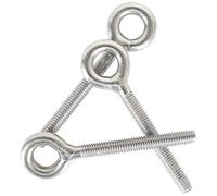 newlng M8 Bulloni Dell'anello 304 Acciaio Inox Bullone a Occhiello Hanno Saldato i Bulloni di Vite Dell'occhio Dell'asta di Vite Chiusi Resistenti Alla per Esterni Altalena Casa Ufficio5PCS