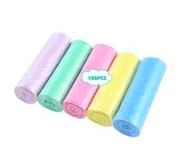 newlng Sacchetti Spazzatura 10 Litri Buste Spazzatura in Plastica 45x50cm Colorati Contenitori Piccoli Senza Maniglie Sacchetti per Rifiuti Fodere Pattumiera 100pezzi per Bagno Cucina Camera da Letto