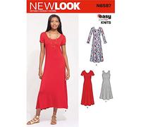 NewLook New Look N6597 - Cartamodello per abito a maglia, da donna, colore: bianco, vari