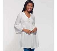 NewLook New Look Pattern N6603 - Cartamodello per mini abito, tunica e top da donna, colore: Bianco