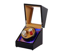 Newly Upgraded Automatic Single Watch Winder Automatic Watch Winder Storage Box Rotating Wooden Watch Box with LED Light Gift for Men Women