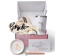 Newlywoo Scatola regalo per la futura sposa, regalo perfetto per addio al nubilato, regalo di fidanzamento per lei o addio al nubilato. Scatola da sposa con bicchiere da sposa in acciaio inossidabile,