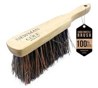 Newman and Cole Spazzole a mano in legno naturale - Scegli tra spazzola rigida rigida o spazzola morbida con setole naturali o sintetiche (1 x spazzola a mano rigida Bassine)