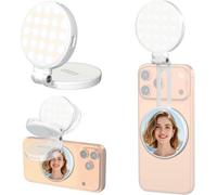 Newmowa Anello Luminoso Selfie Magnetico con Specchio per Trucco TikTok