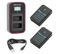 Newmowa EN-EL20 Batteria (2pcs) e Caricatore Doppio LCD per Nikon EN-EL20