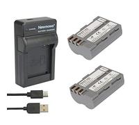 Newmowa EN-EL3 Batteria (2 pezzi) e USB Caricabatterie Kit per Nikon EN-EL3