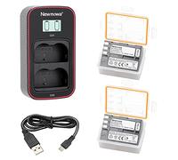 Newmowa EN-EL3 Batteria di ricambio (confezione da 2) e display LCD intelligente Caricatore doppio USB per Nikon EN-EL3 e Nikon D50, D70, D70s, D80, D90, D100, D200, D300, D300S, D700