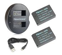 Newmowa LP-E12 Batteria (confezione da 2) e Doppio Caricatore USB per Canon LP-E12 Canon EOS M M2 M10 M50 M100 M200 EOS 100D EOS Rebel SL1 EOS KISS X7 PowerShot SX70 HS