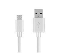 NewNet - Cavo Micro USB 1M Trasferimento Dati e Ricarica Rapida in TPU di qualità Cavo USB Micro USB Compatibile per Samsung S7/S6 Xiaomi Huawei Honor LG Sony HTC Motorola Nokia - Bianco