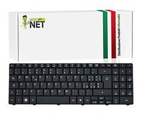 NewNet Keyboard Tastiera Italiana Compatibile per Notebook Olivetti Acer 0KN4-012IT22 MP-08G66I0-528C KB.I1700.425 KB.I1700.432 KB.I1700.438 KB.I170G.125 NSK-GF00E 9J.N2M82.00E PK1306R3A32 E525 KAWF0
