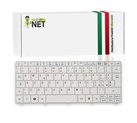 NewNet Keyboards Tastiera Italiana Compatibile con Notebook eMachines 350 EM350 Packard Bell ZE6A PAV80 Bianco