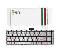 NewNet Keyboards - Tastiera Italiana Compatibile con Notebook HP Pavilion 15-bs013nl 15-bs014nl 15-bs017nl 15-bs018nl 15-bs021nl 15-bs022nl 15-bs023nl Argento Retroilluminata
