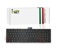NewNet Keyboards - Tastiera Italiana Compatibile con Notebook HP Pavilion 15-bs086nl 15-bs089nl 15-bs090nl 15-bs091nl 15-bs097nl 15-bs103nl 15-bs104nl 15-bs108nl Nera Retroilluminata