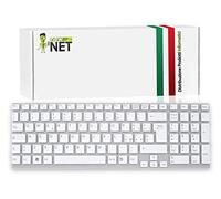 NewNet Keyboards - Tastiera Italiana Compatibile per Notebook Sony Vaio VPCEB25FX/WI VPCEB25FXBI VPCEB25FXPI VPCEB25FXT VPCEB25FXWI VPC-EB26FA/B VPC-EB26FA/W VPC-EB26FF/B VPC-EB26FG/B