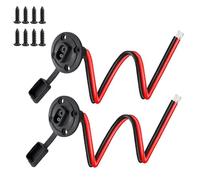 NEWNEWLIU Connettore SAE, presa di alimentazione laterale, 14 AWG, resistente alle intemperie, pannello solare SAE a connessione rapida, presa per pannello solare, camper, generatore di moto