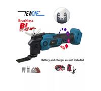 NEWONE 18V Strumento oscillante a sgancio rapido antivibrante senza spazzole per taglio, molatura e levigatura di legno/plastica/metallo