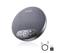 NEWORK Altoparlante Bluetooth per Conferenze, 4 microfoni AI 360° voce, riduzione rumore, batteria 2600mAh, USB-C/Dongle, Daisy Chain per sale grandi, compatibile con Zoom/Teams/Skype