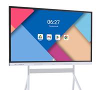 NEWORK Smart Board 4K - Lavagna bianca interattiva certificata Google EDLA con sistema operativo Android 14, tocco a 50 punti, colata wireless, lavagna digitale per aule e uffici ibridi (solo scheda)