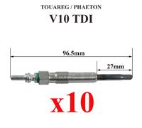NEWPARTS 10 Candelette Di Preriscaldamento V10 5.0 TDI VW Touareg Phaeton 313 Cv