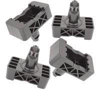 NEWPARTS 4 Tamponi Sollevamento ABS Nero Per Mercedes C E W205 W213 GL GLE CLS