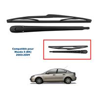 NEWPARTS Braccio Tergilunotto Posteriore per Mazda 3 I (BK) 2003-2009 Nero